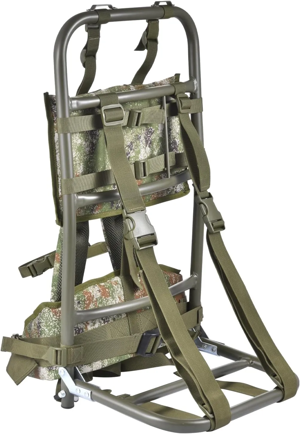 Pack Frames For Hunting, External Frame Backpack Load 132.3lb, External Frame Backpack With Adjustable Height For Extra Large Load Hunting Hiking Design