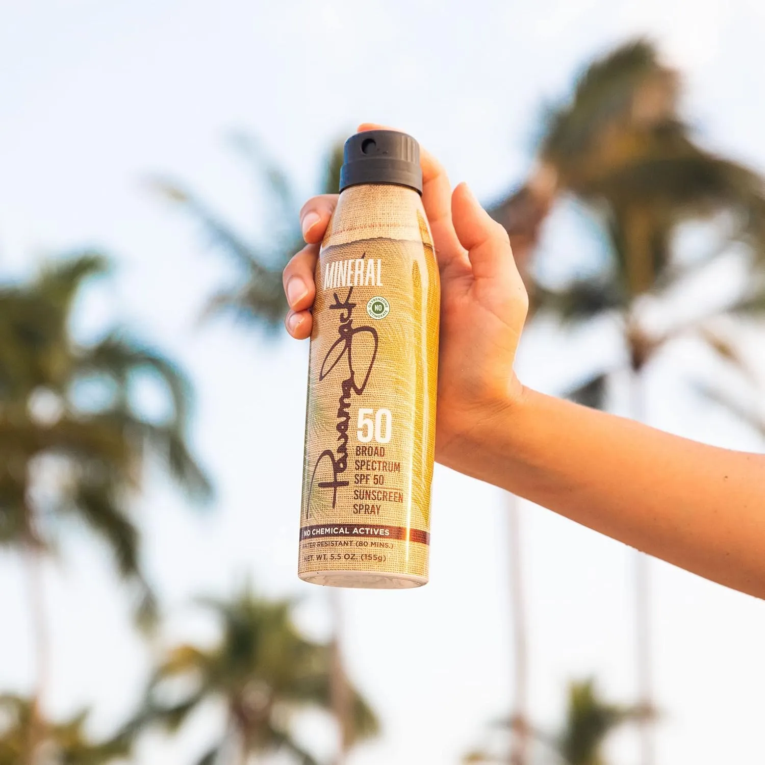 Panama Jack Mineral Sunscreen Spray - SPF 50, Broad Spectrum UVA/UVB Protection, Vegan, Fragrance & Cruelty Free (Pack of 1)