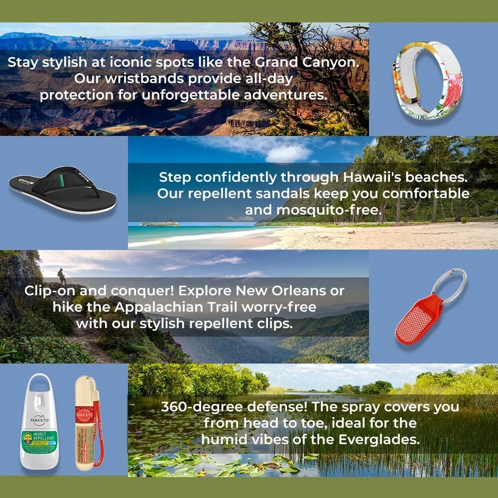 PARA'KITO Bug & Mosquito Bracelets for Kids | Mosquito Spray Alternative | Waterproof, Outdoor Insect Wristband w/Natural Essential Oils | Hiking, Trekking & Camping Accessories (Koala)
