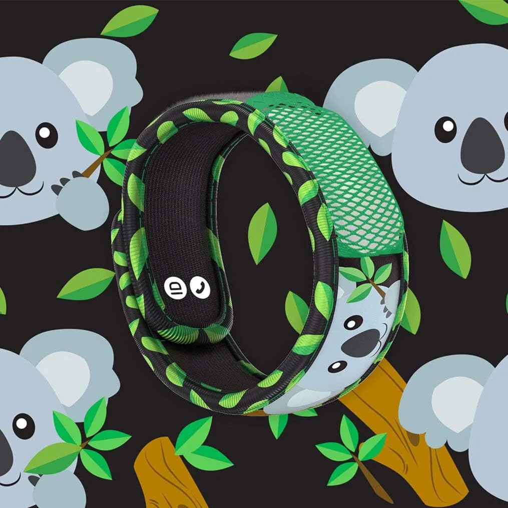 PARA'KITO Bug & Mosquito Bracelets for Kids | Mosquito Spray Alternative | Waterproof, Outdoor Insect Wristband w/Natural Essential Oils | Hiking, Trekking & Camping Accessories (Koala)