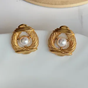 Pearl Lantern Earrings