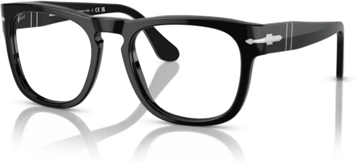 Persol Elio PO3333S Square Sunglasses for Men for Women   BUNDLE With Designer iWear Complimentary Eyewear Kit