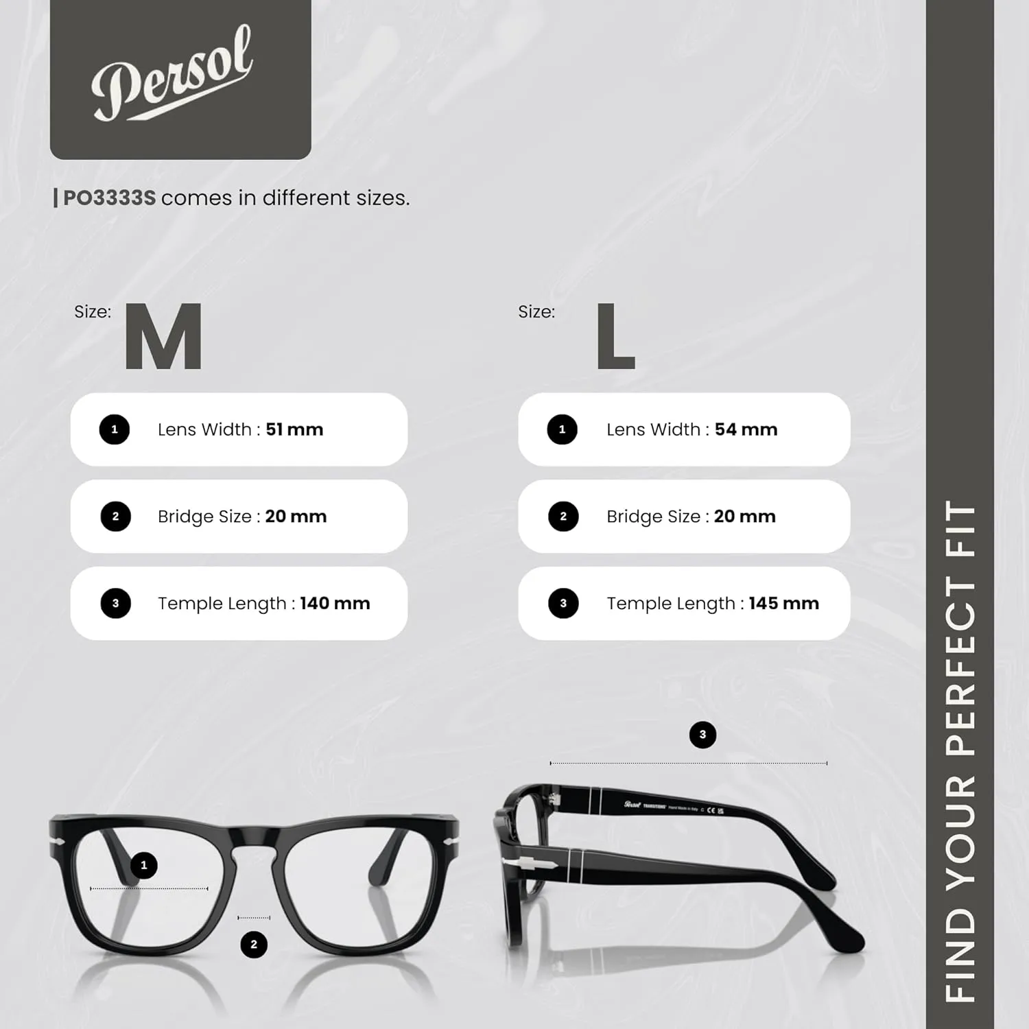 Persol Elio PO3333S Square Sunglasses for Men for Women   BUNDLE With Designer iWear Complimentary Eyewear Kit