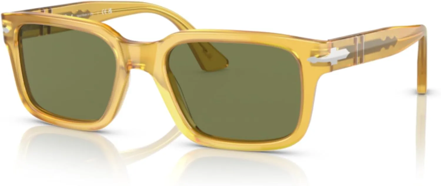 Persol PO3272S Rectangle Sunglasses for Men for Women   BUNDLE With Designer iWear Complimentary Eyewear Kit