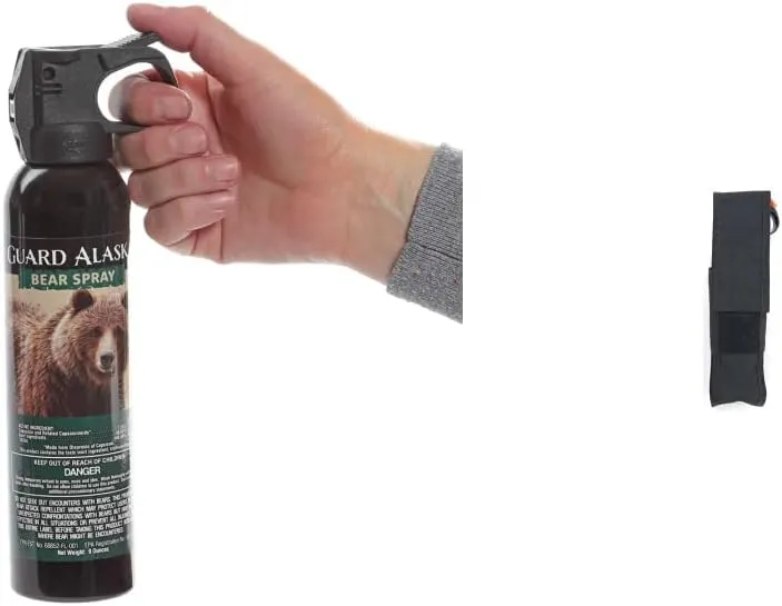Personal Security Products Mace Brand Guard Alaska Maximum Strength Bear Spray – 20’ Powerful Pepper Spray – Mace Spray Self-Defense for Hiking, Camping, and Other Outdoor Activities, Made in USA