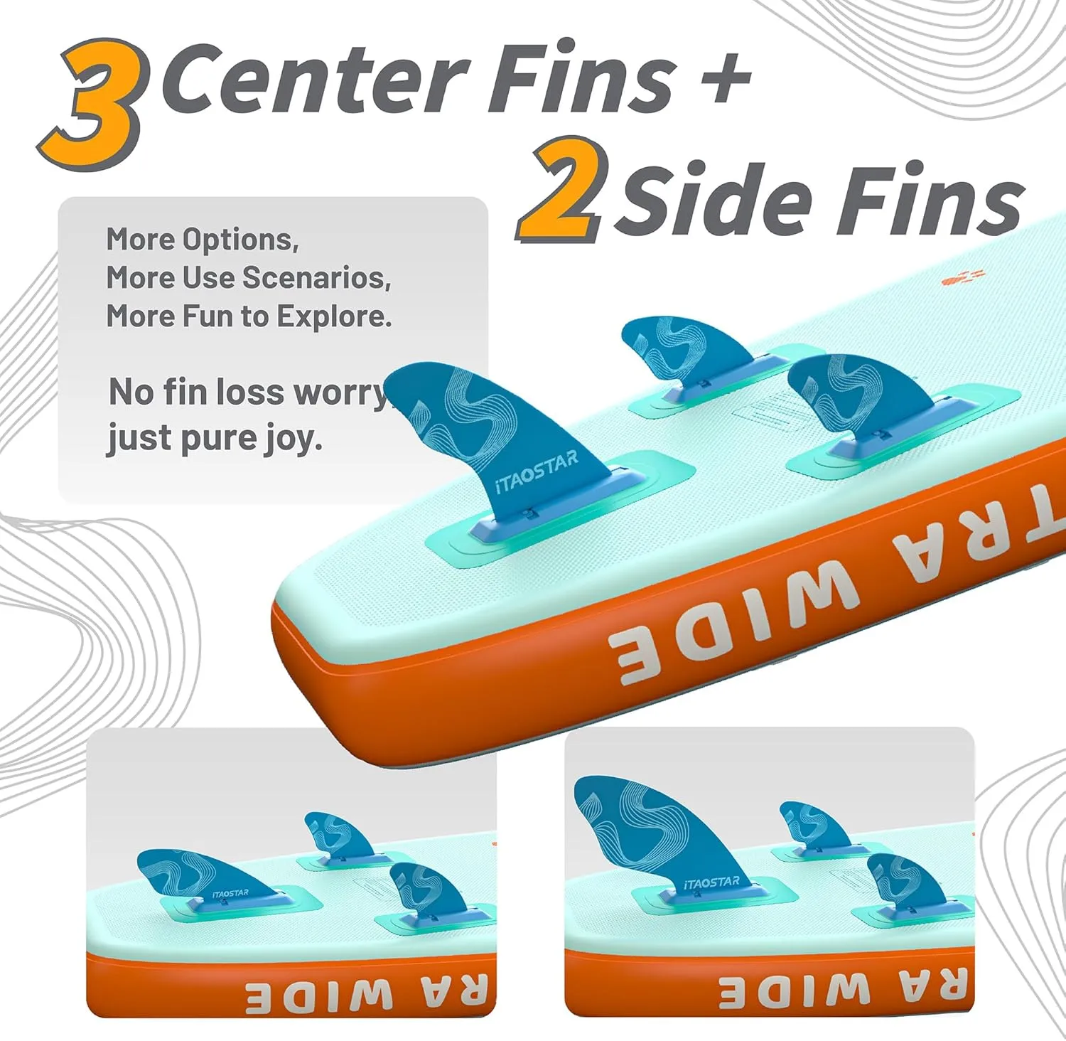 Pets 8'×29" / 11'×35" / 11'6"×34" Inflatable Paddle Board, One-Stop Premium SUP Accessories, Extra Wide Paddle Board for More Balance, Tailored Fins for More Fun