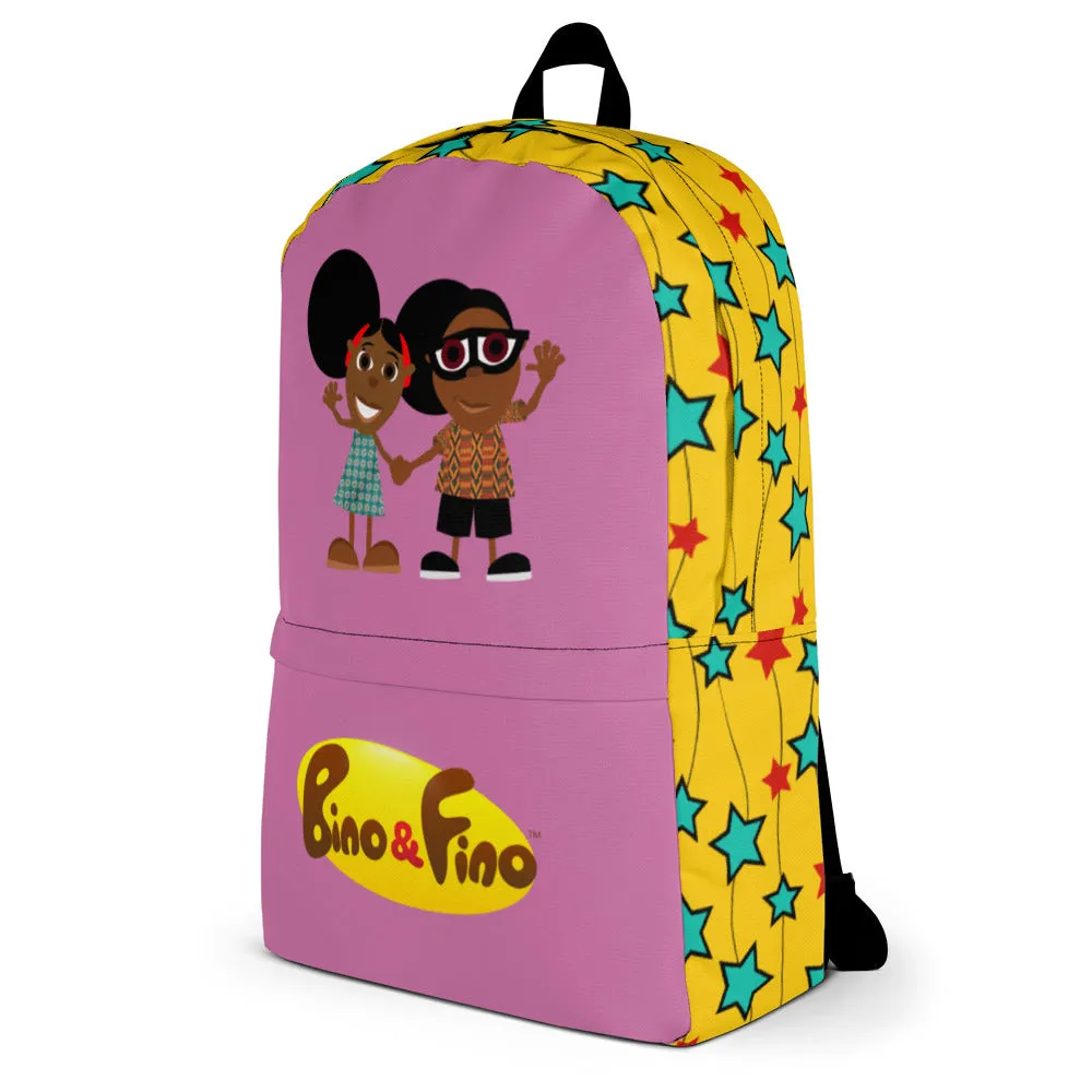 Pink Mix Bino and Fino Backpack