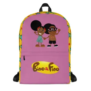 Pink Mix Bino and Fino Backpack