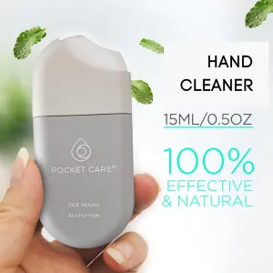 POCKET CARE | 3 Pack Mint-Scented Hand cleanser Spray 15 ml - Spray for Hands | Organic Moisturizing Spray | Travel Size - Travel Accessories | 100% natural