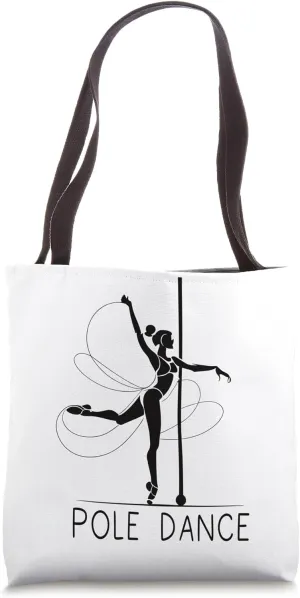 Pole Dance Graphic Design for Pole Dancer Tote Bag