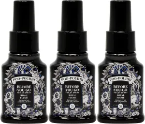 Poo-Pourri Royal Flush Before You Go Toilet Spray 1.4 Ounce Bottle, 3 Pack