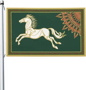 POOEDSO Flag Of The Kingdom Of Rohan Flags 3x5 Ft Outdoor Double Sided Flag Polyester Lightweight Flags Funny Home Yard Decoration 3by5 Flags