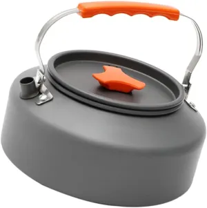 POPETPOP 1.6l Aluminum Camping Kettle Coffee Maker for Outdoor Foldable Tea Pot Handle