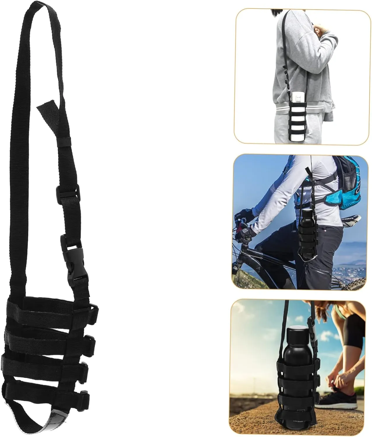 POPETPOP Kettle Strap Rope Water Bottle Modern Portable Carrier Stainless Straps Holder Camping Accessories