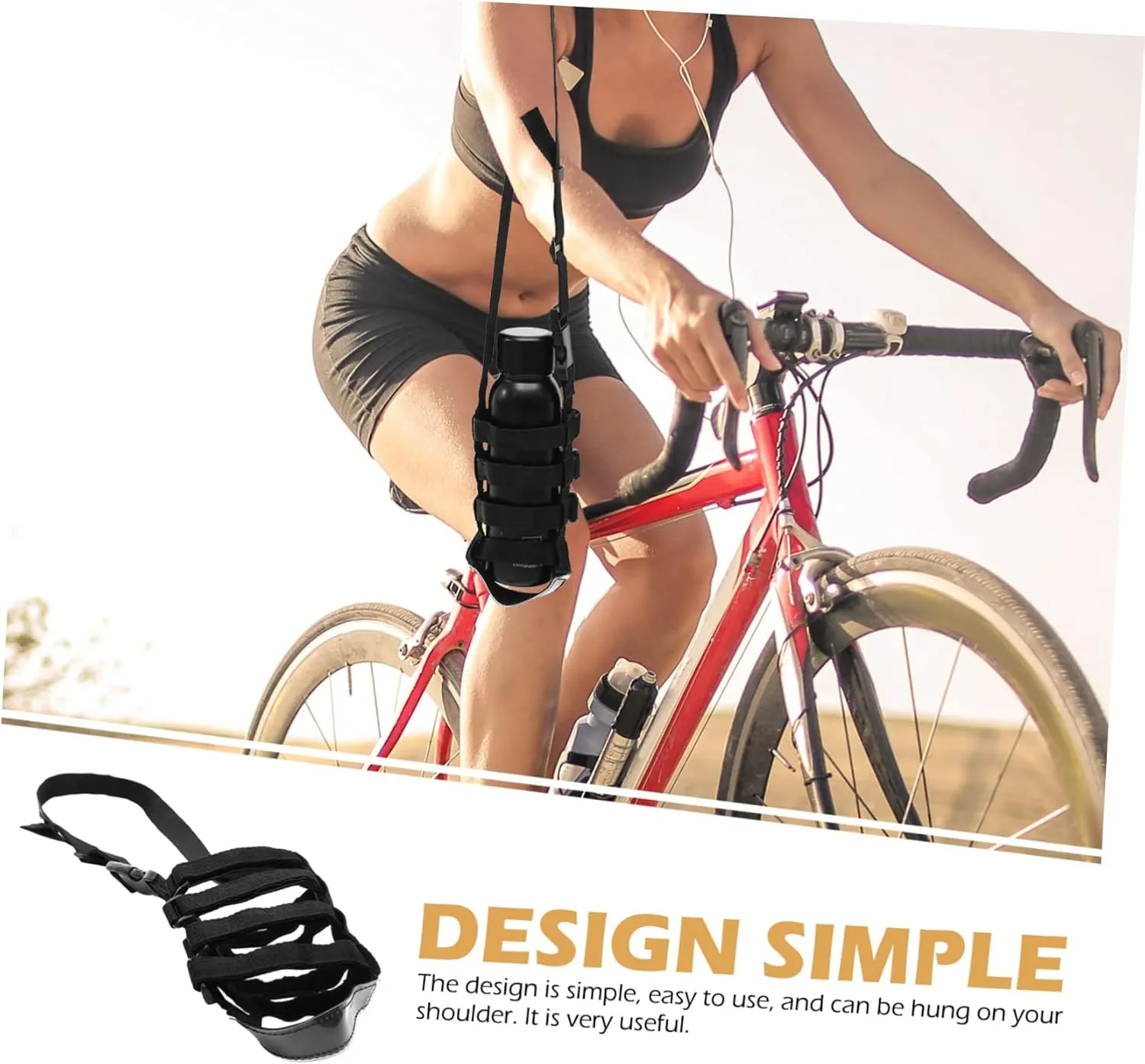 POPETPOP Kettle Strap Rope Water Bottle Modern Portable Carrier Stainless Straps Holder Camping Accessories