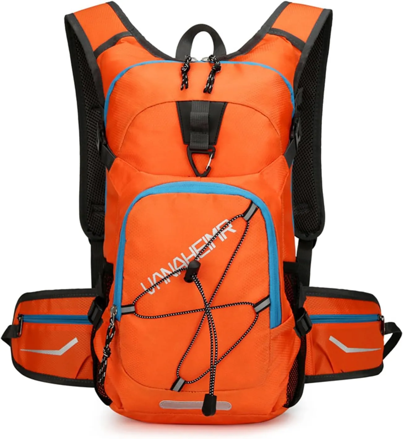 PORRASSO Hiking Backpack 18L Waterproof Rucksack Daypack Lightweight Backpack for Women Men Camping Trekking Cycling Climbing Outdoor Sports Orange