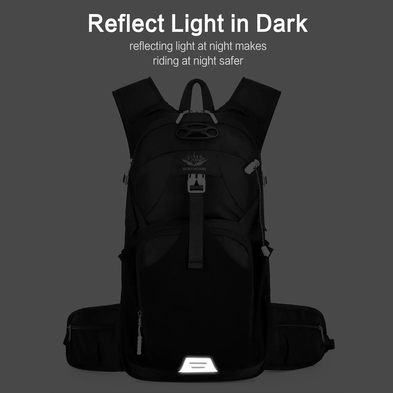 PORRASSO Hiking Backpack Waterproof Daypack 18L Rucksack Lightweight Backpack for Women Men Trekking Cycling Climbing Outdoor Sports Blue B