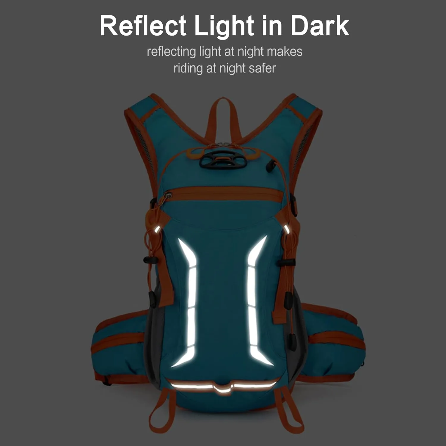 PORRASSO Hiking Backpack Waterproof Daypack 18L Rucksack Lightweight Backpack for Women Men Trekking Cycling Climbing Outdoor Sports Sky Blue