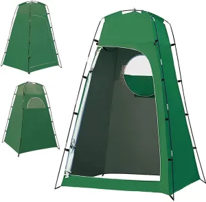 Portable Camp Shower Tent, Outdoor Pop Up Shower Shelter Tent, Waterproof Shower Tent with Removable Bottom and Window, Camp Bathroom Toilet, for Camping Beach Photography