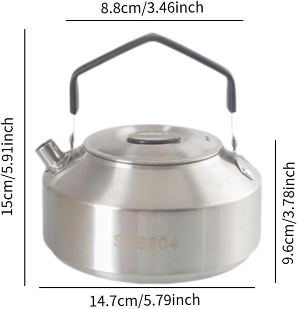 Portable Kettle for Camping, Lightweight Water Jug for Tea and Coffee