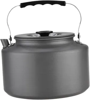 Portable Outdoor Kettle Compact Tea and Coffee Pot for Camping Picnic and Hiking Lightweight Heat Insulated to Use Easy to Clean and Store