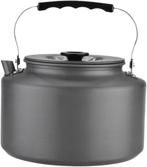 Portable Outdoor Tea Kettle Compact Camping Water Pot Heat-insulated Handle for Boiling Water Travel and Picnics Smooth Edge Design for Safe Handling