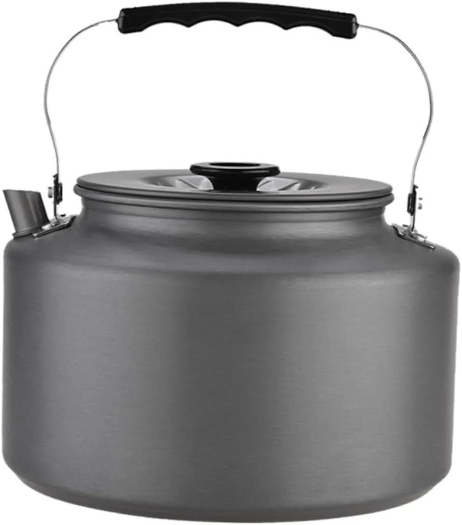 Portable Outdoor Tea Kettle Compact Camping Water Pot Heat-insulated Handle for Boiling Water Travel and Picnics Smooth Edge Design for Safe Handling