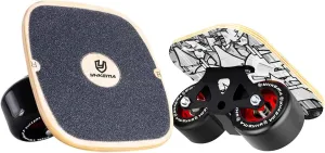 Portable Roller Road Drift Skates Plate with Cool Maple Deck Anti-Slip Board Split Skateboard with PU Wheels High-end Bearings