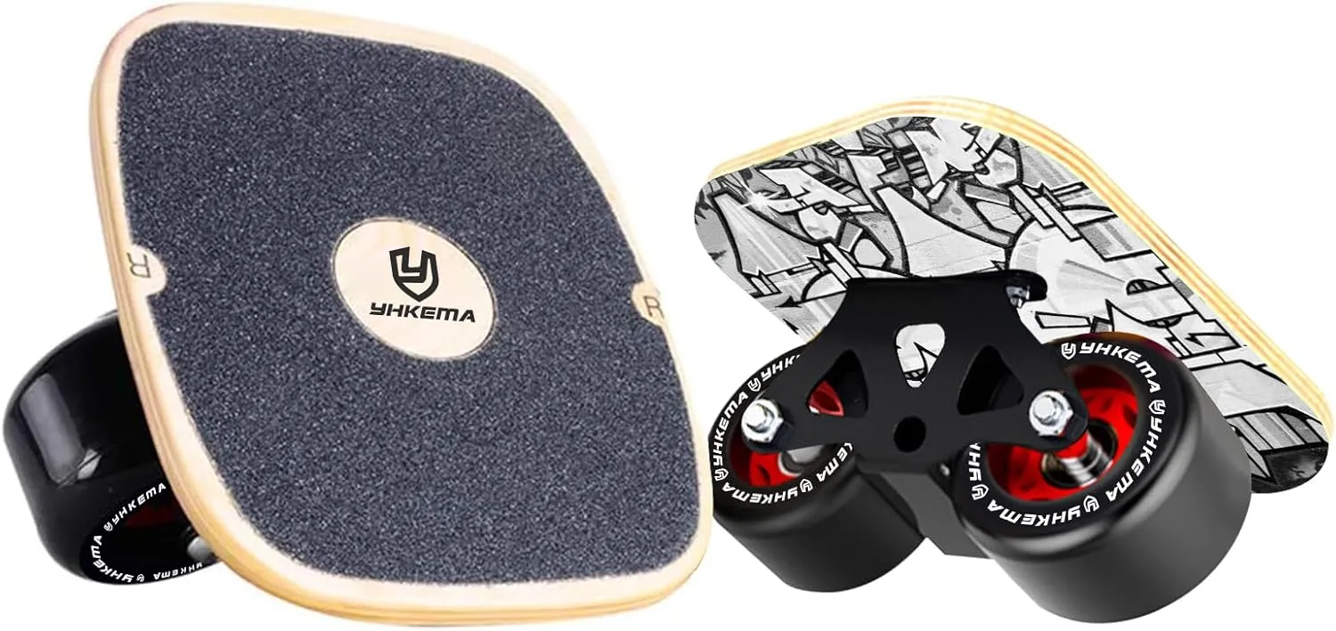Portable Roller Road Drift Skates Plate with Cool Maple Deck Anti-Slip Board Split Skateboard with PU Wheels High-end Bearings