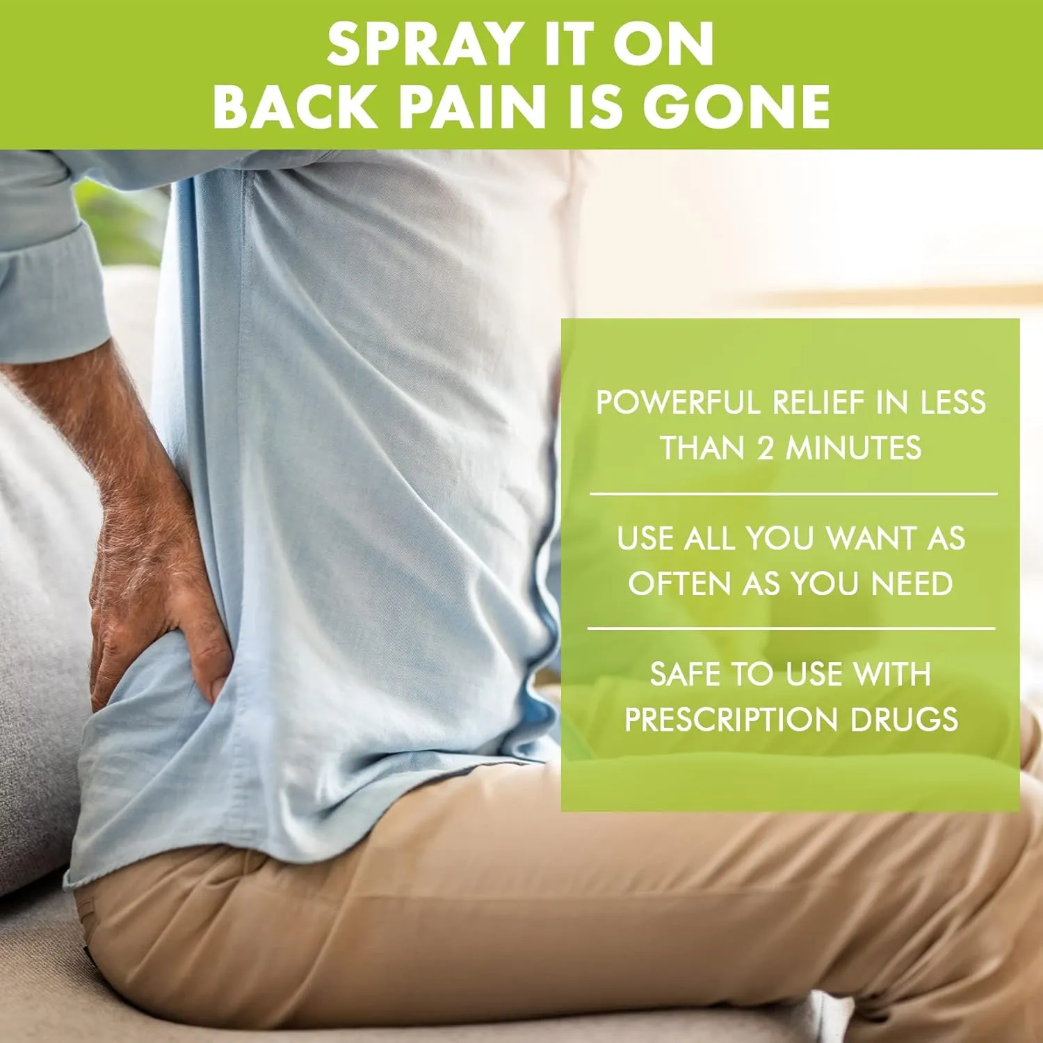 Premiere's Pain Spray All-Natural Menthol & Peppermint Roller Herbal Blend for Joint and Nerve Pain, Muscle Soreness, Sprains, Cramps, Sports Injuries, Back Pain & Neck Shoulder Aches - 3 Pack
