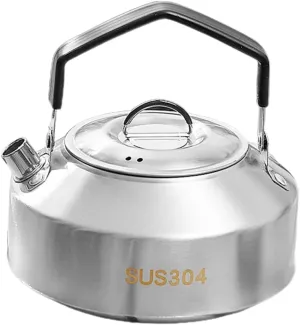 Professional Stovetop Kettle Compact Stainless Steel Tea Pot Multi-use for Outdoor Activities Household and Camping