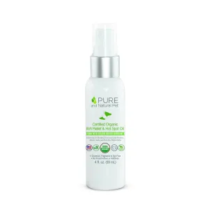 Pure and Natural Pet Certified Organic Itch Relief and Hot Spot Oil for Dogs 4 oz