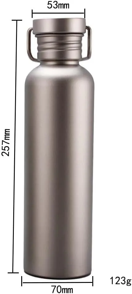Pure Titanium Kettle, Lightweight And Portable Kettle, Suitable For Outdoor Camping, Mountain Climbing, And Cycling(750ml)