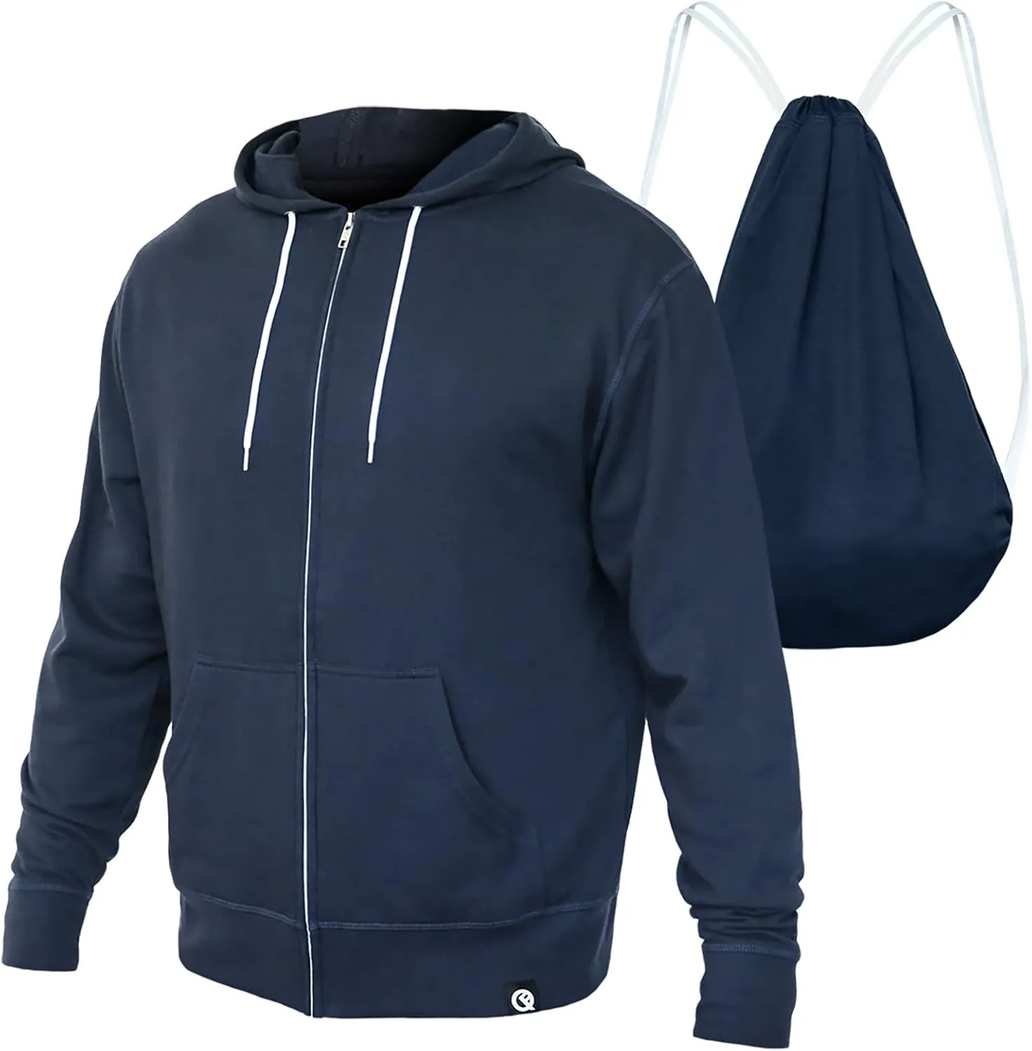 Quikflip 2-in-1 Reversible Backpack Hoodie (As Seen on SHARK TANK) Unisex Full-Zip Hero Hoodie Lite
