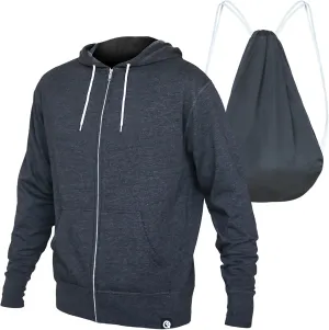 Quikflip 2-in-1 Reversible Backpack Hoodie (As Seen on SHARK TANK) Unisex Full-Zip Hero Hoodie Lite
