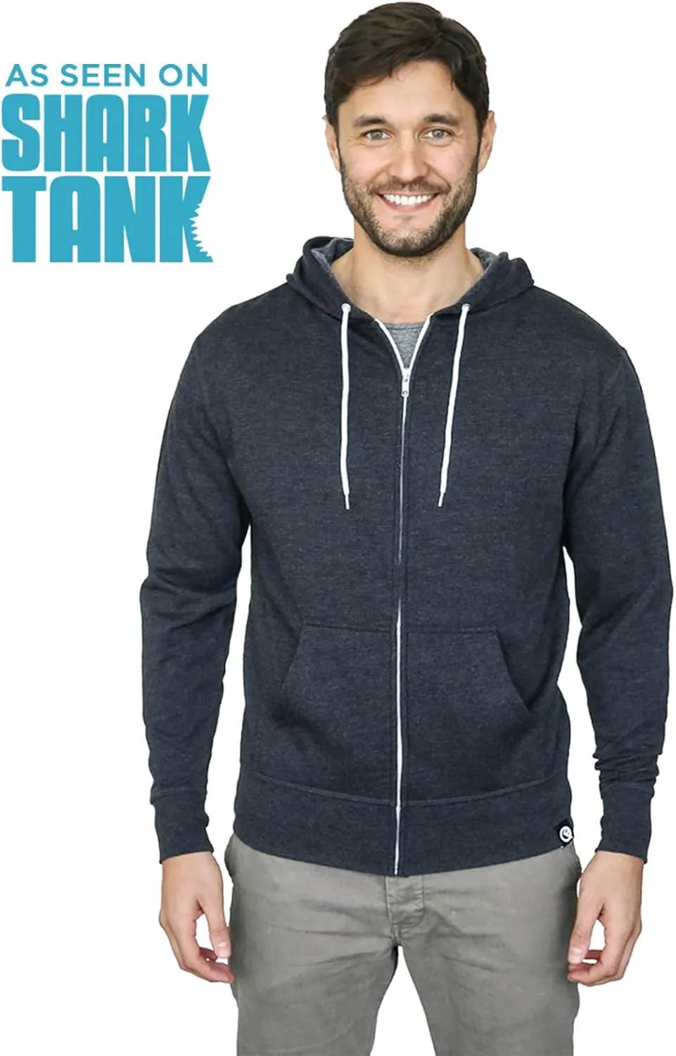 Quikflip 2-in-1 Reversible Backpack Hoodie (As Seen on SHARK TANK) Unisex Full-Zip Hero Hoodie Lite
