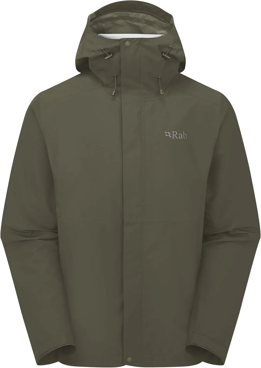 Rab Men's Downpour Jacket - Lightweight Waterproof Hooded Coat for Hiking & Trekking