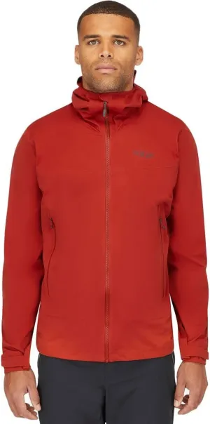 Rab Men's Downpour Light Jacket - Lightweight Waterproof Hooded Coat for Hiking & Trekking