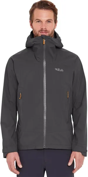 Rab Men's Downpour Light Jacket - Lightweight Waterproof Hooded Coat for Hiking & Trekking