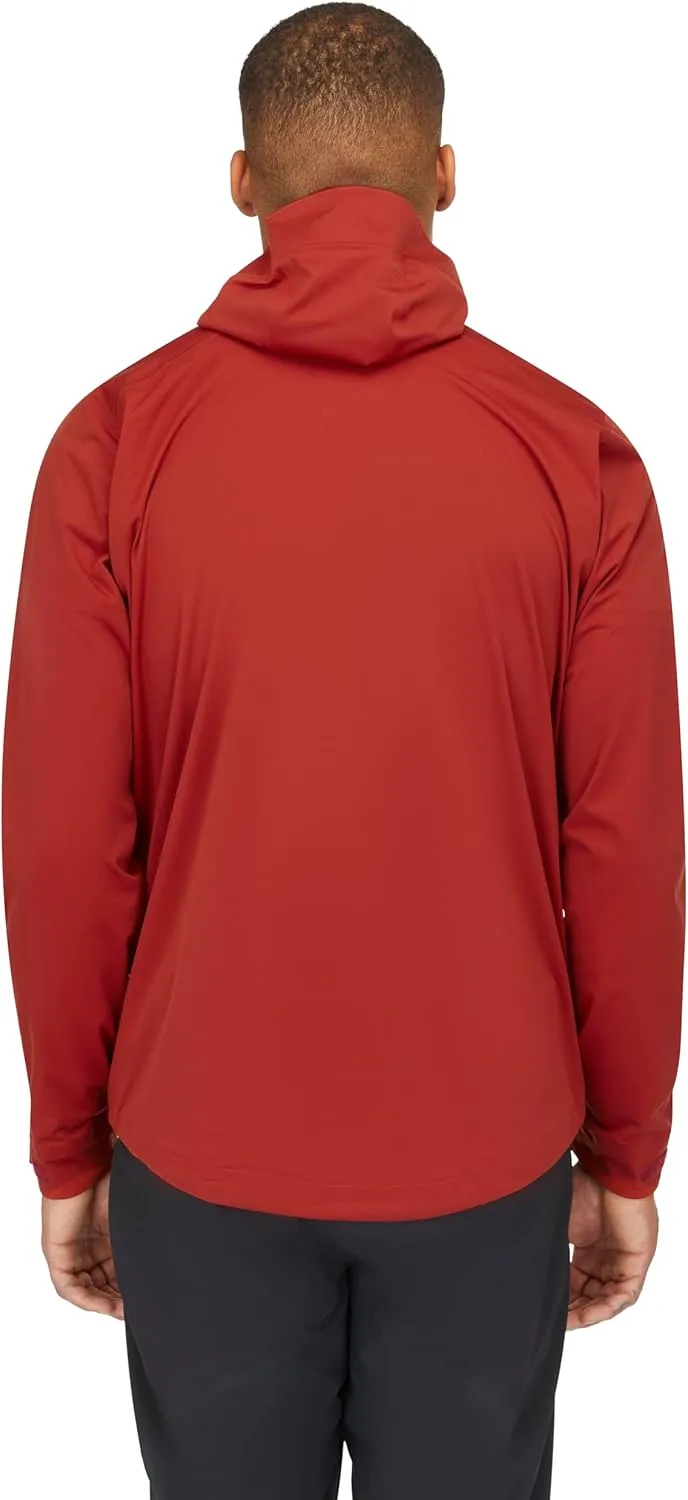 Rab Men's Kinetic 2.0 Hooded Waterproof Lightweight Jacket for Hiking and Trekking