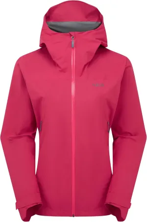 Rab Women's Downpour Light Jacket - Lightweight Waterproof Hooded Coat for Hiking & Trekking
