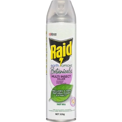 Raid Earth Options Botanicals Multi Insect Spray Pest Control 320g 657018