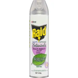 Raid Earth Options Botanicals Multi Insect Spray Pest Control 320g 657018