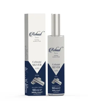 Reboot Colloidal Silver Refreshing Spray - 20PPM - All Skin Types - Vegan Revitalizing Mist - Cooling, Soothing & Hydrating - Faster Healing - Elegant Glass Bottle - 3.4oz