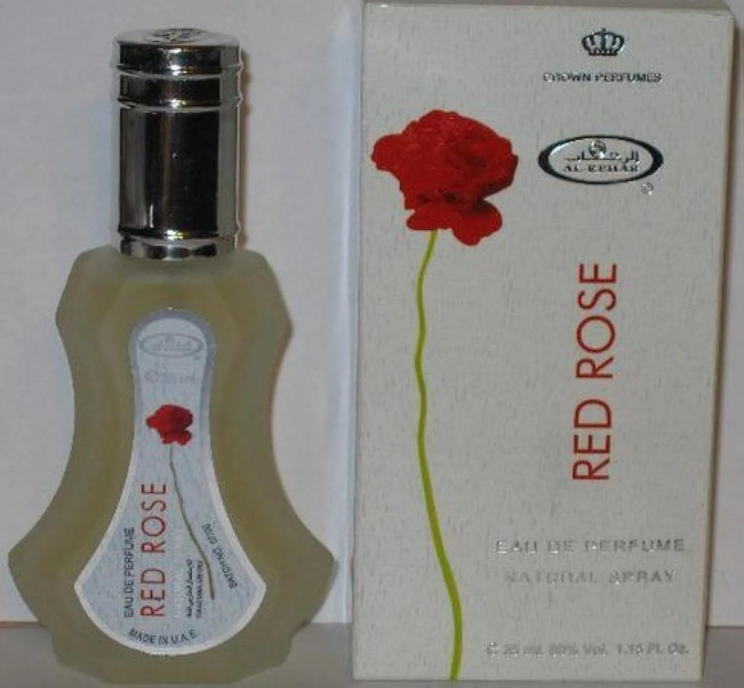 Red Rose - Eau De Perfume Natural Spray - 35 ml (1.15 fl. oz) by Al-Rehab- 6 pack