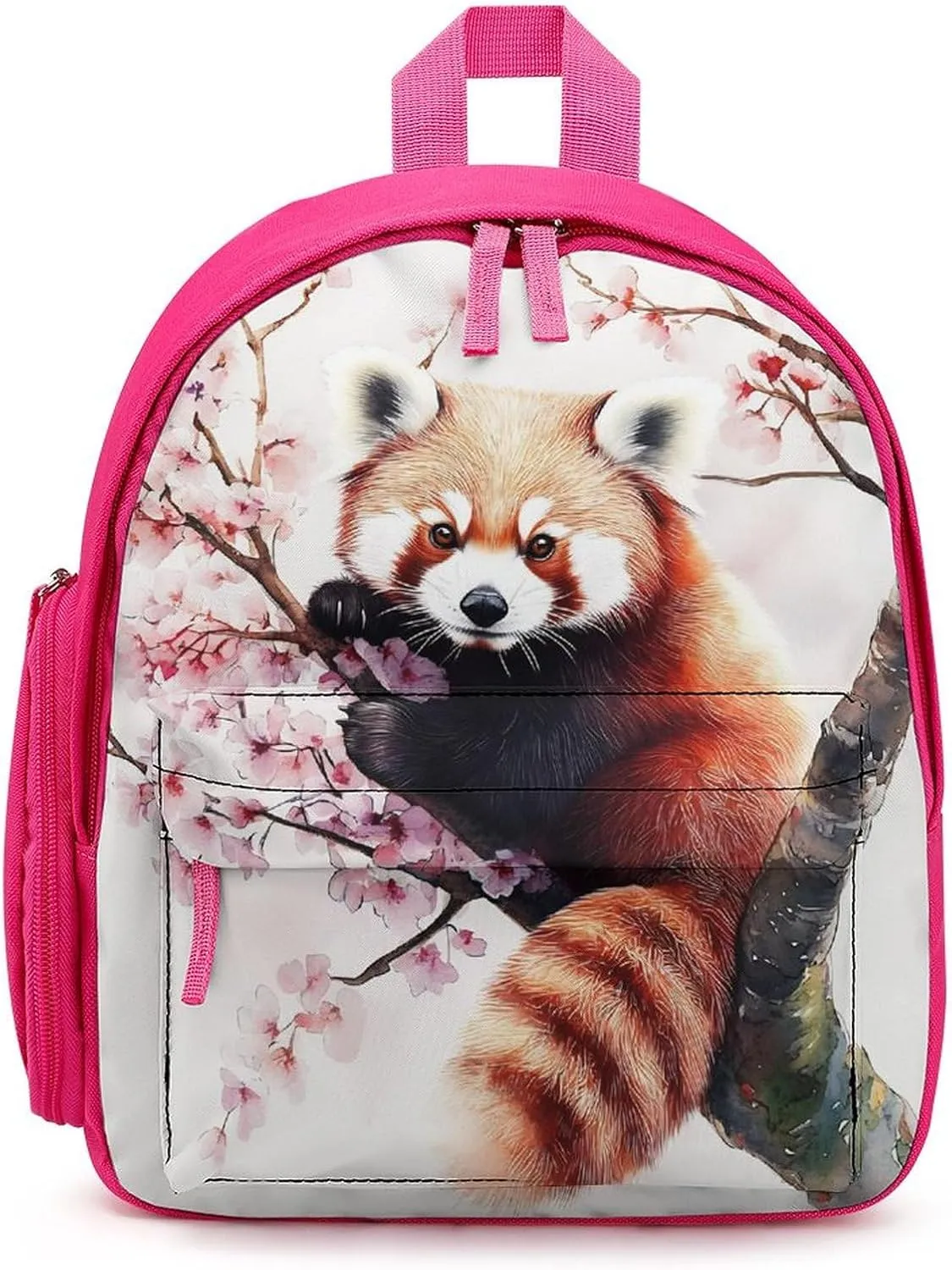 RedPanda on The Tree Funny Small Travel Backpack Casual Daypack Bag with Adjustable Strap for Hiking Camping