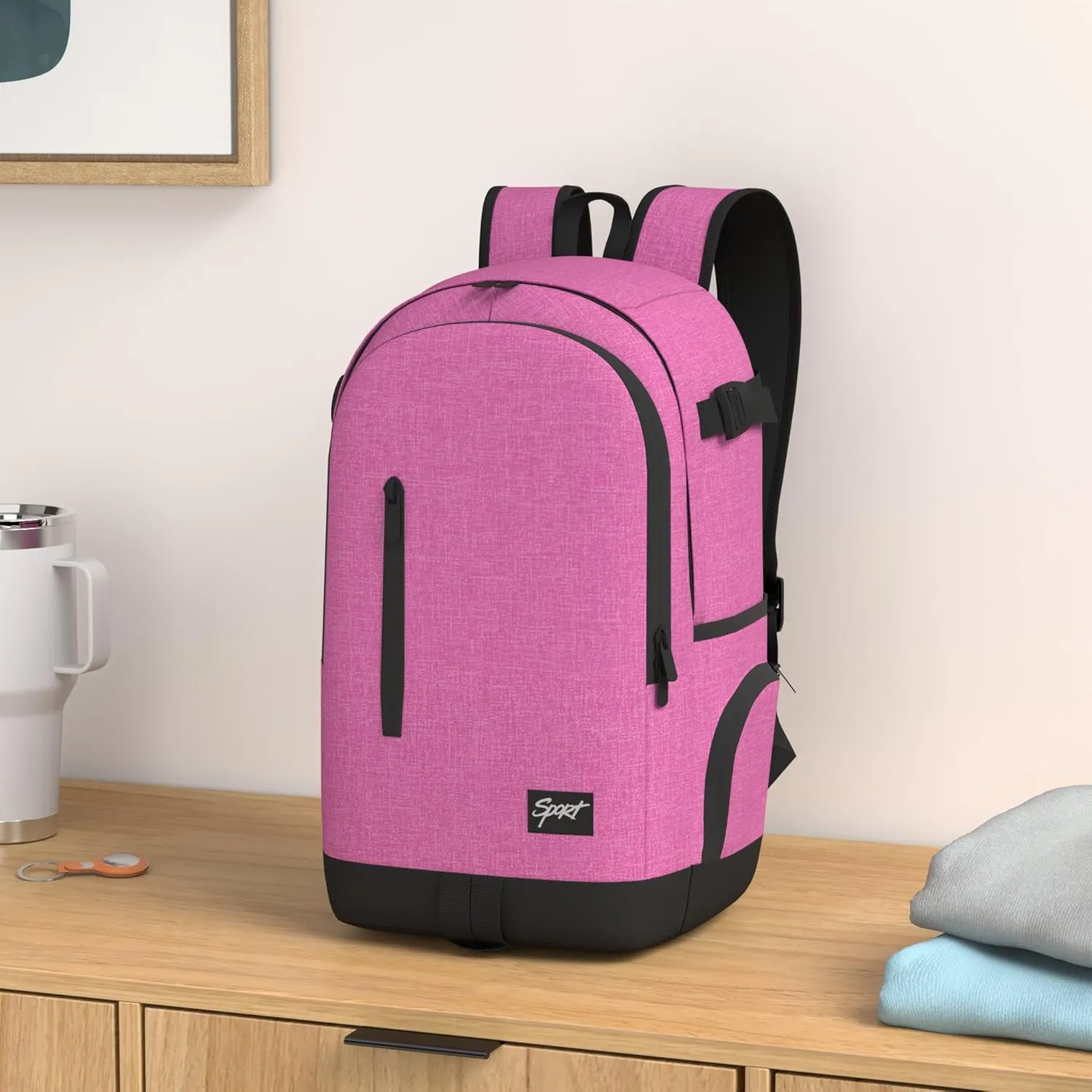 rickyh style School Backpack Travel Bag for Men & Women Lightweight College Back Pack with Laptop Compartmen