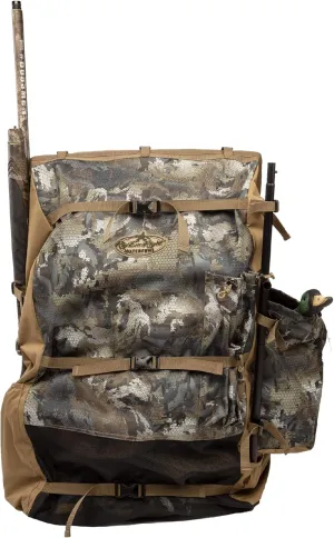 Rig'Em Right Waterfowl Refuge Runner Decoy Duck Hunting Backpack with Deluxe Padded Backrest and Shoulder Straps (Gore Optifade Timber Camo)