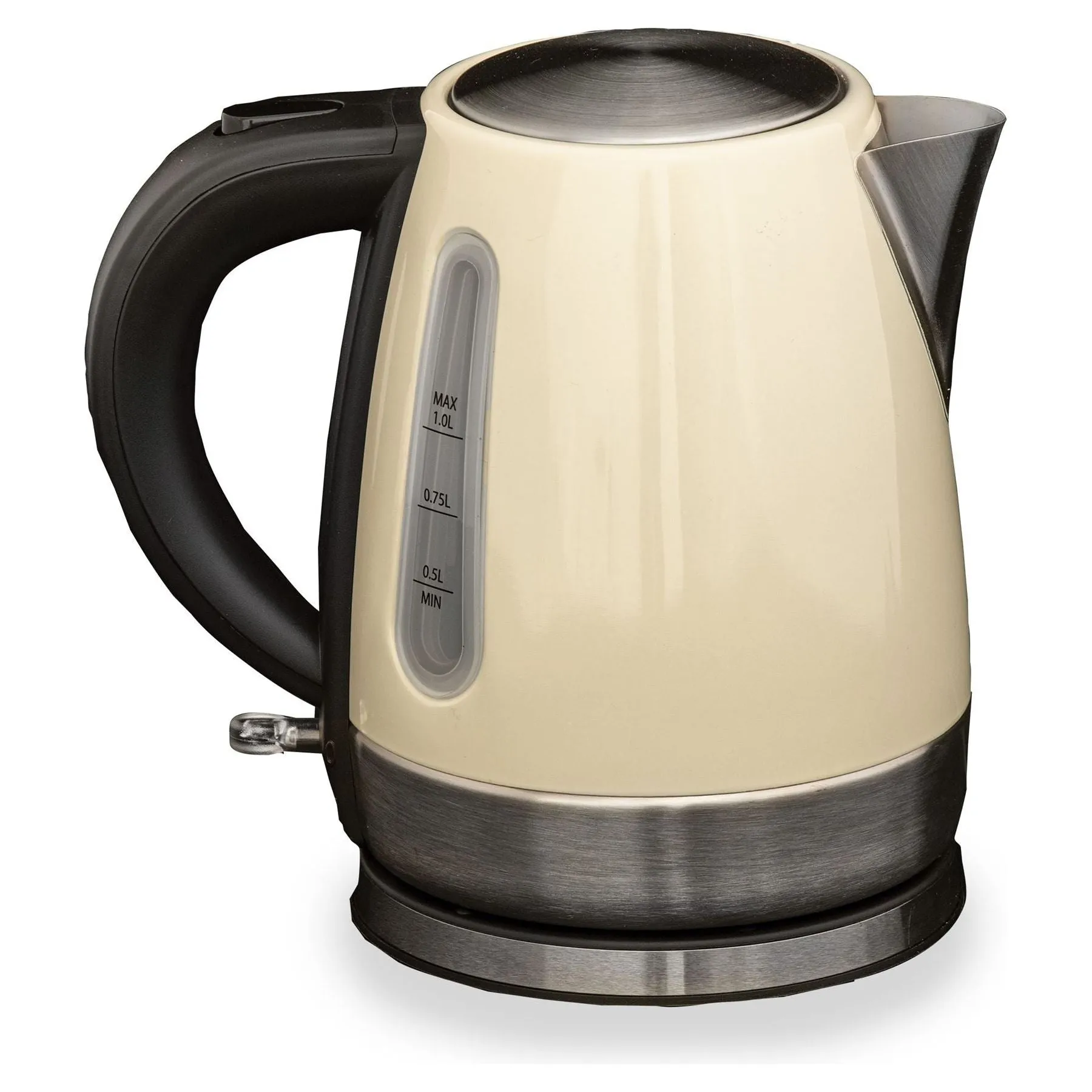 Rocket low wattage cream stainless steel kettle (1L) K0034CR