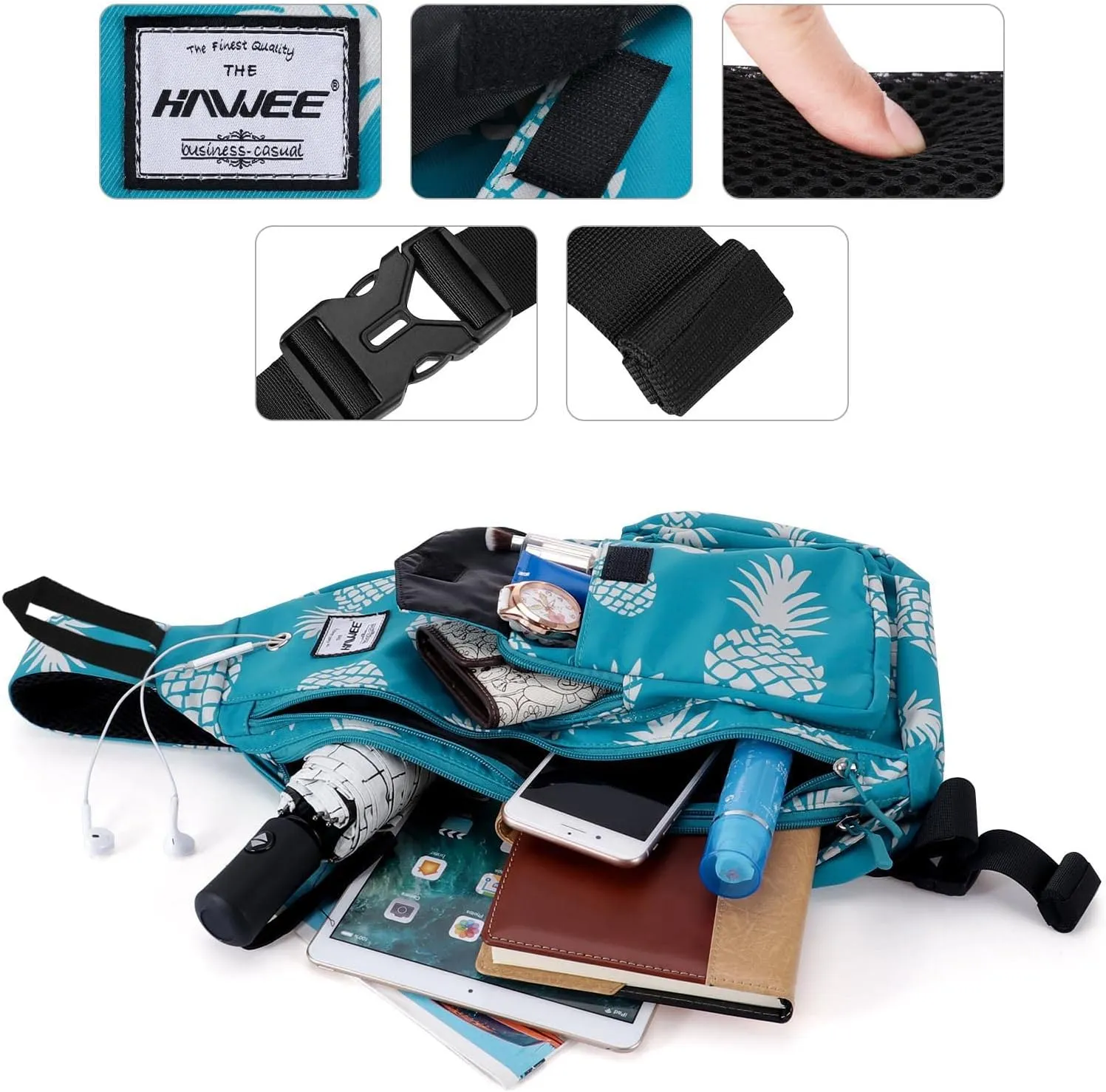 Rope Sling Bag for Women Men Casual Cross Body Daypack Backpack Adjustable Strap Water Repellent for Travel/Sport